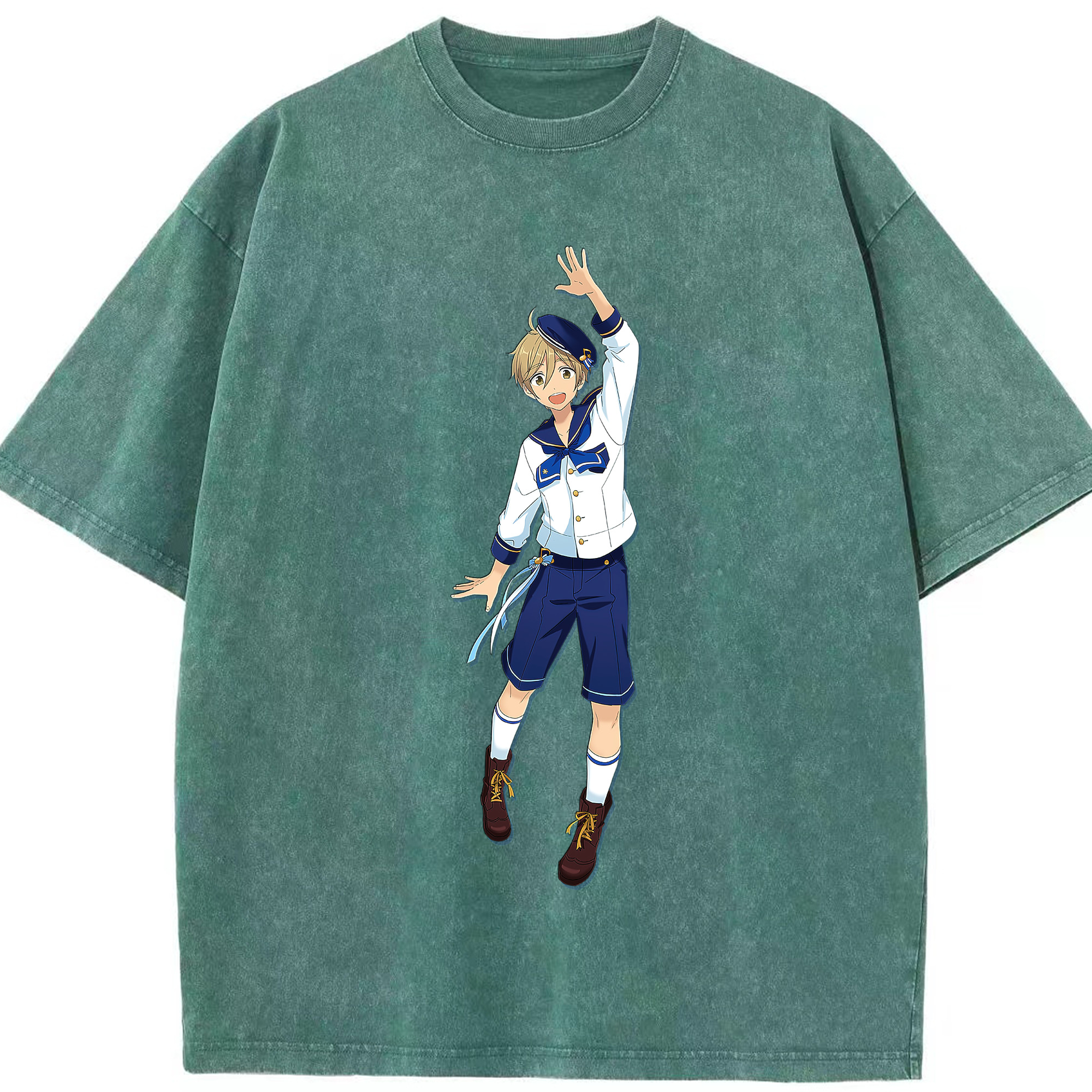 （画像用） あんさんぶるスターズ! Ensemble Stars 綿100% ヴィンテージ風 半袖Tシャツ（フロントプリント）